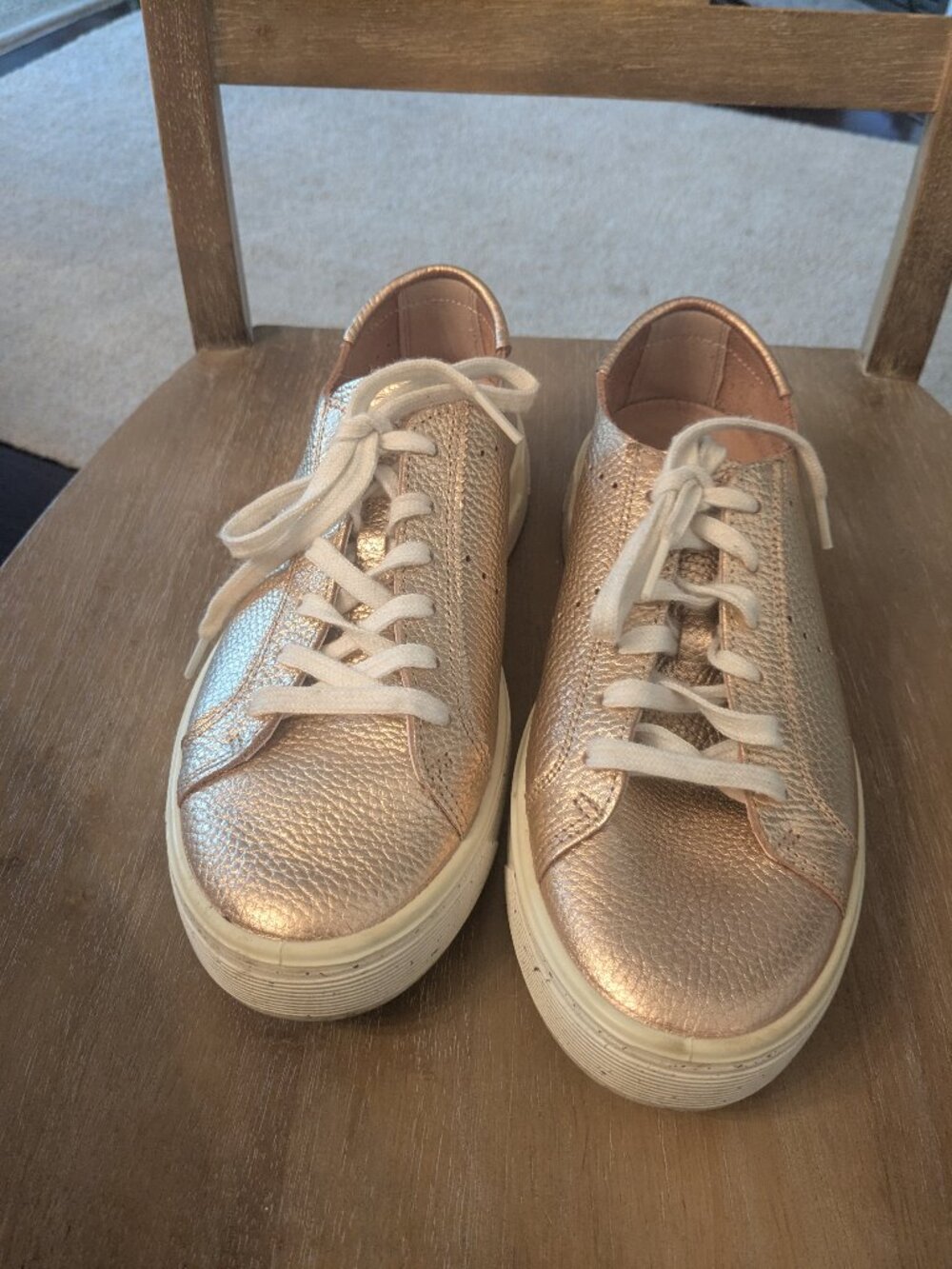 Ecco Bronze Leather Women's Shoes Size 9